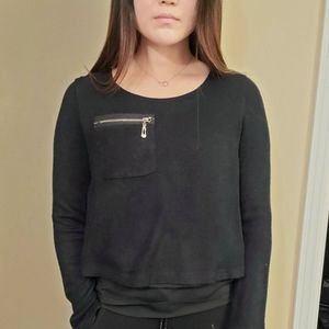 MOCK 2 LAYER SWEATER
